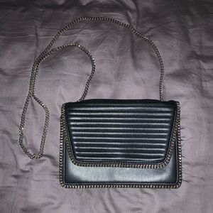 Black chain crossbody bag